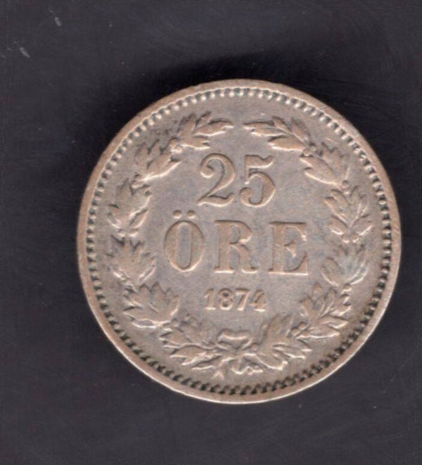 Sweden. 25 Ore 1874.    DY19692