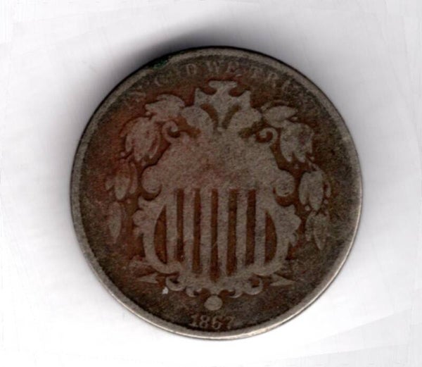 USA. Five Cents 1867.   DY19720