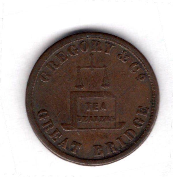 Staffordshire. Gregory & Co Tea Dealer 19th C.   DY19737