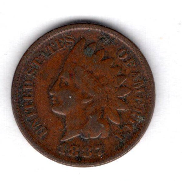 USA. Cent 1887.               DY19759