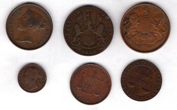British Commonwealth. Six Coins.    DY19768