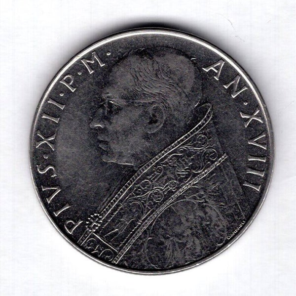 Vatican. 100 Lire 1956.   DY19824