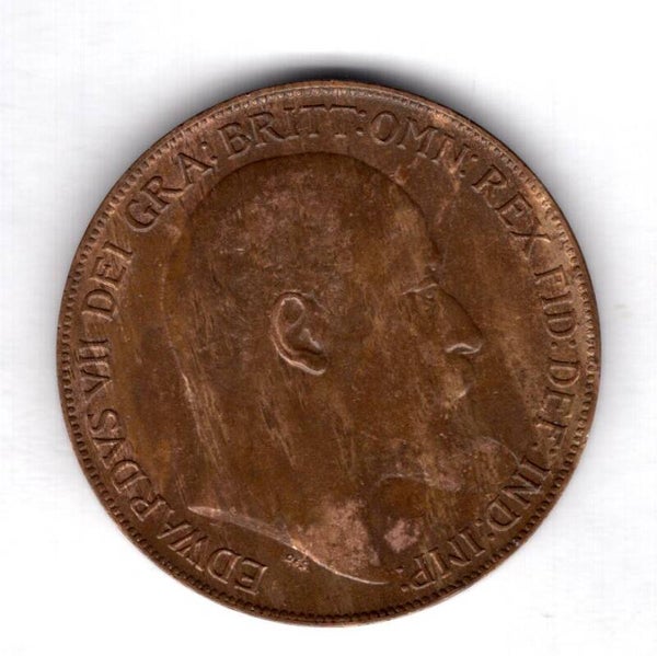 Edward VII. Penny 1909. GVF.    DY19827