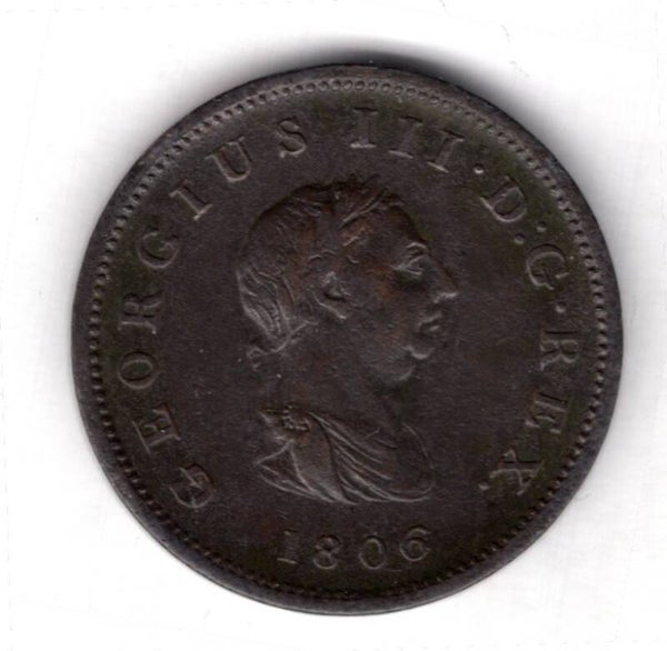 George III. Halfpenny 1806.   DY19842