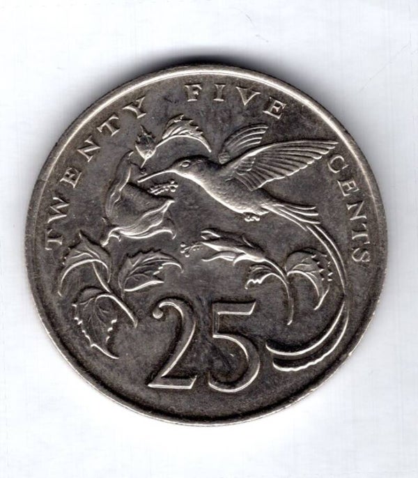 Jamaica. 25 Cents 1987.   DY19845