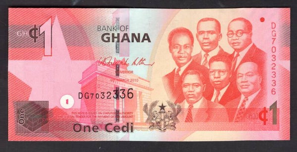 Ghana. Cedi 2010 DG7032336. AU+.   DY19906