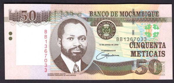 Mozambique. 50 Meticais 2006 BB1367033 AU-UNC.  DY19927