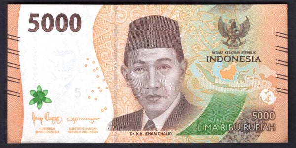 Indonesia. 5,000 Rupiah 2023 KC8394318 AU.   DY19939
