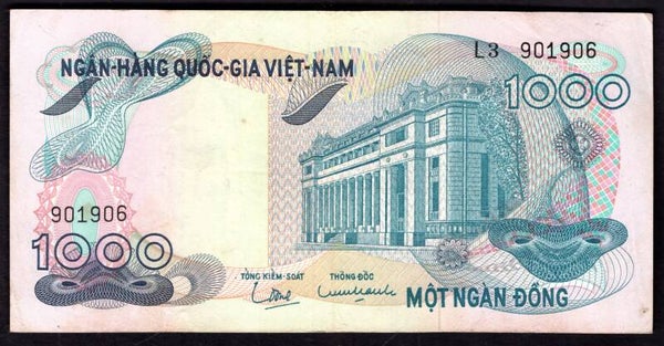South Vietnam. 1,000 Dong (1971) (WPM 29a). 901906  GVF.   DY19968