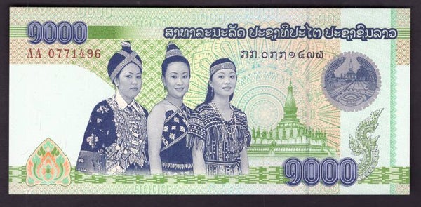 Laos. 1,000 Kip 2008 UNC.   DY19977