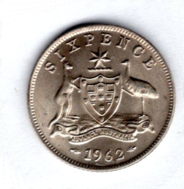 Australia. Sixpence 1962.   DY20079