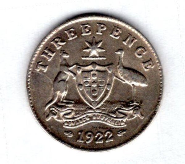 Australia. Threepence 1922.   DY20107