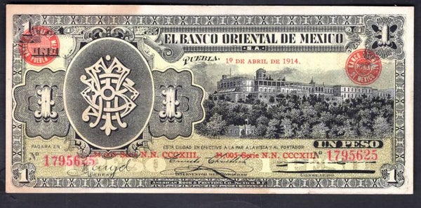 Mexico. Banco Oriental Peso (WPM S388a). VF-EF.   DY20137