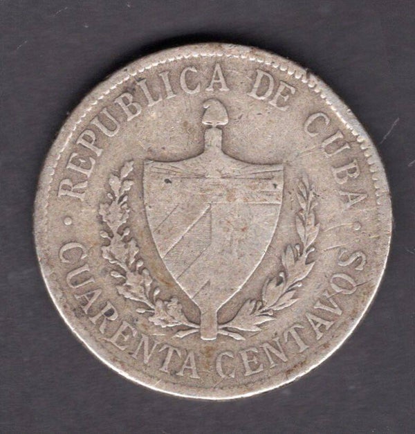Cuba. 40 Centavos 1915.   DY20311