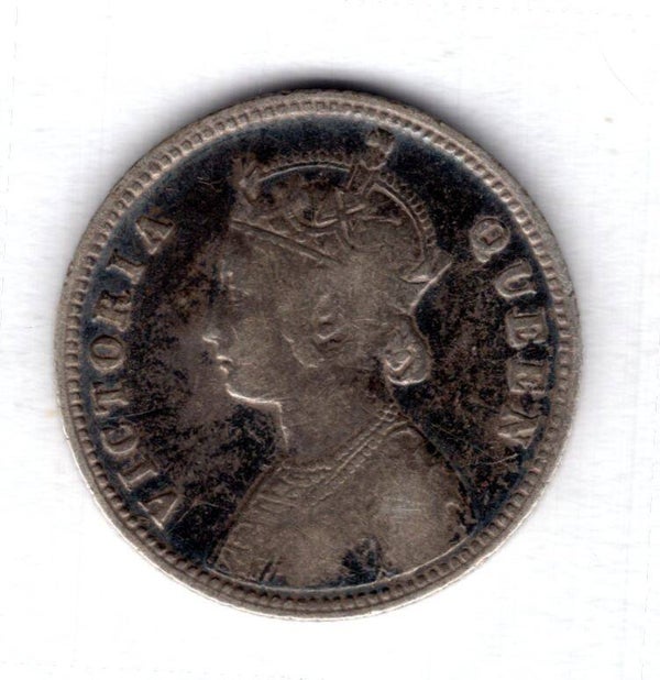 India. 1/4 Rupee 1876.   DY20457