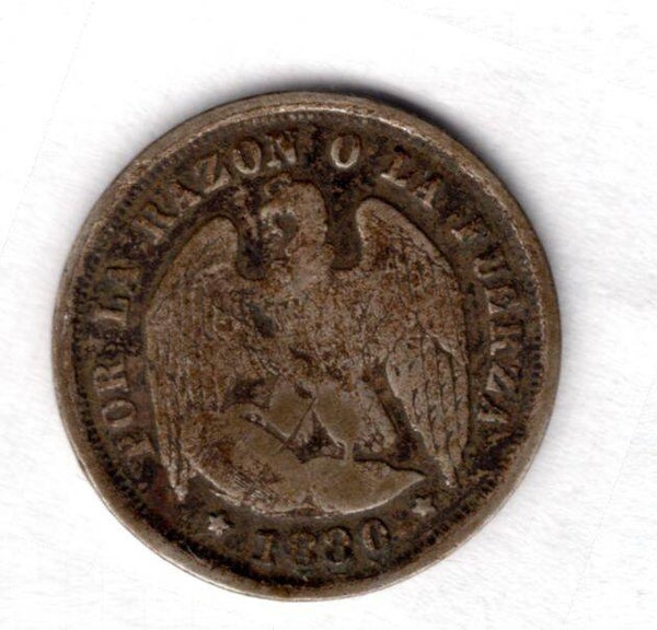 Chile. Half Decimo 1880.   DY20460