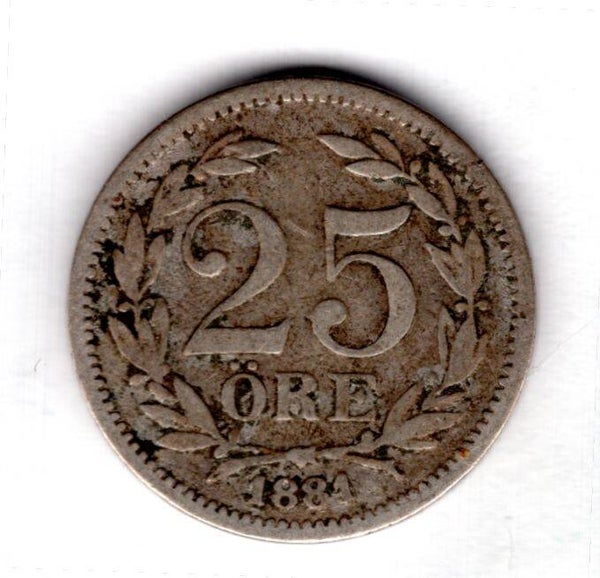 Sweden. 25 Ore 1881.   DY20478