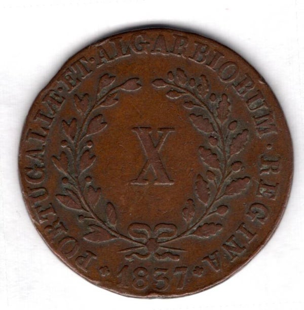Portugal. 10 Reis 1837.   DY20481