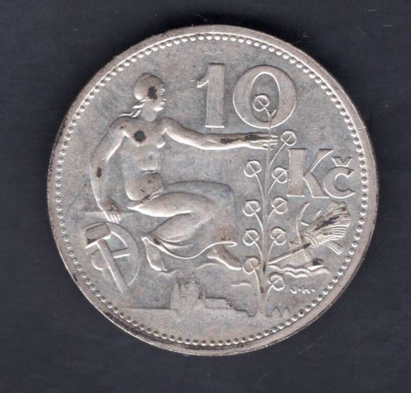 Czechoslovakia. 10 Korun 1932.   DY20482