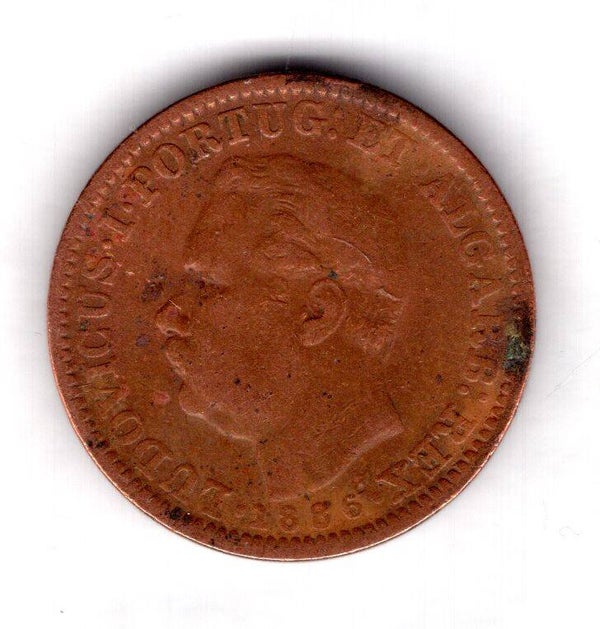 Portuguese India. 1/4 Tanga 1886.   DY20489