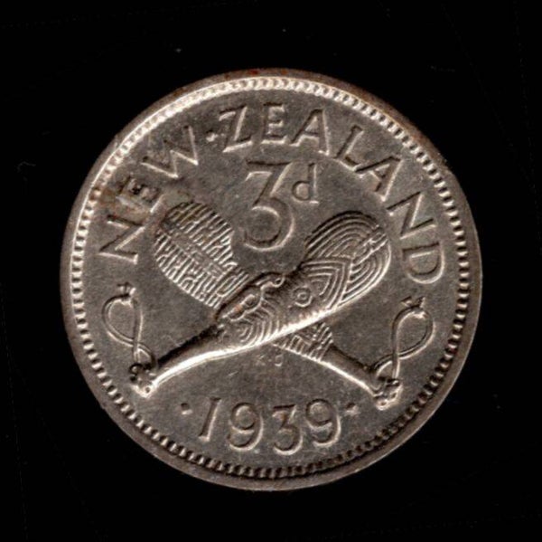 New Zealand. Threepence 1939.   DY20536