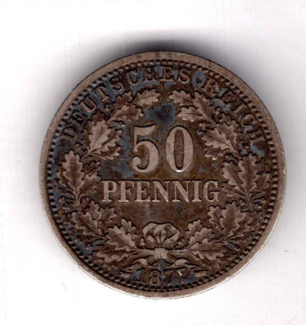 Germany. 50 Pfennig 1877A.   DY20551