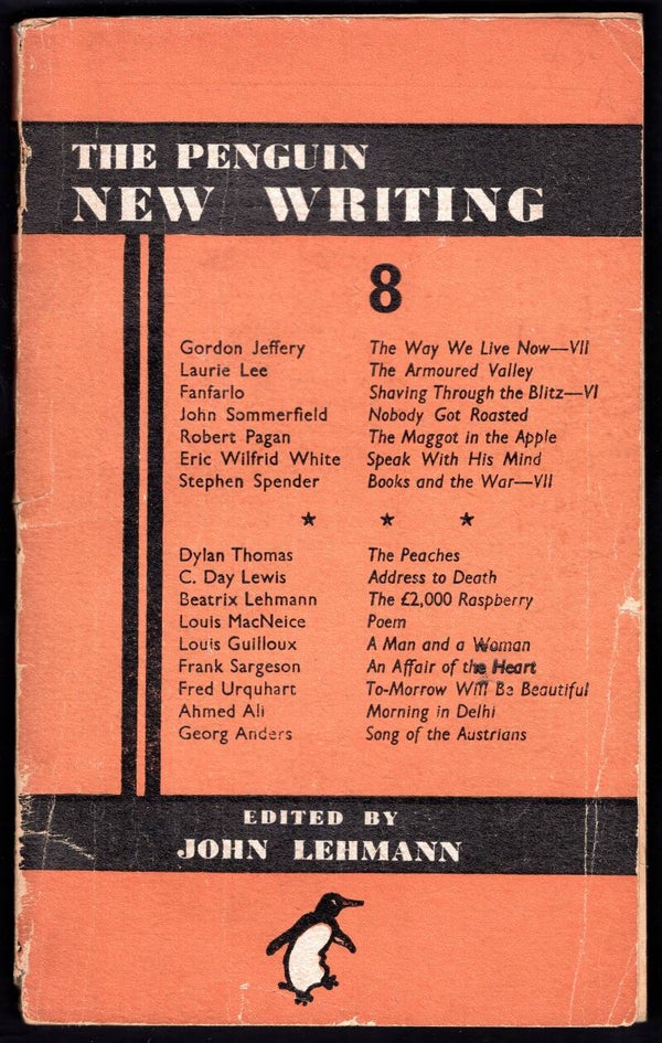 Penguin New Writing Paperback Number 8 July 1941.   DY20565