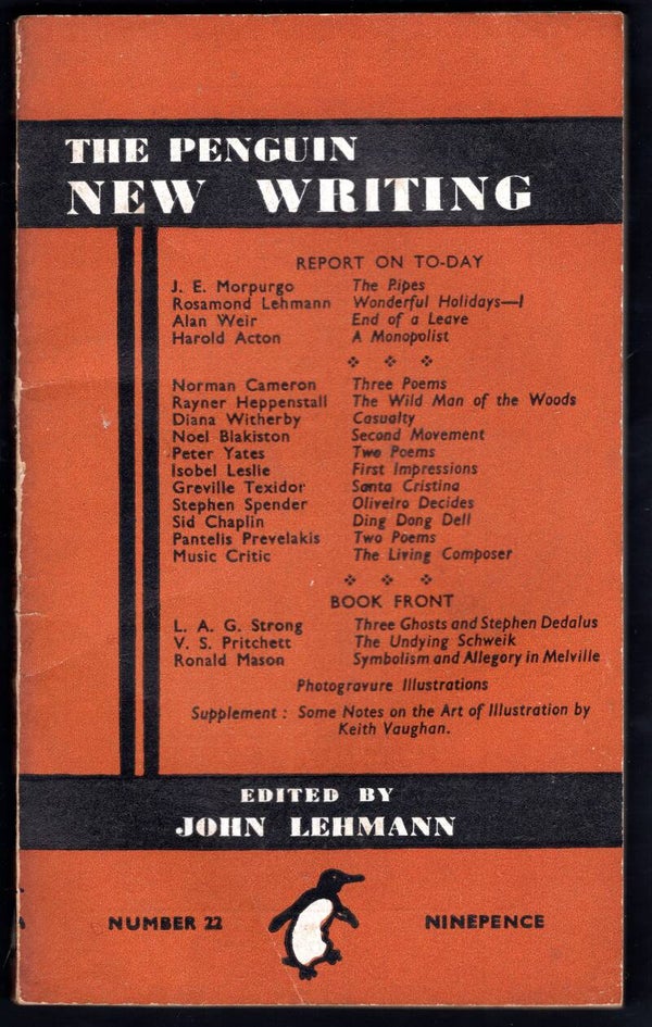 Penguin New Writing Paperback. Volume 22. Published 1944.   DY20567