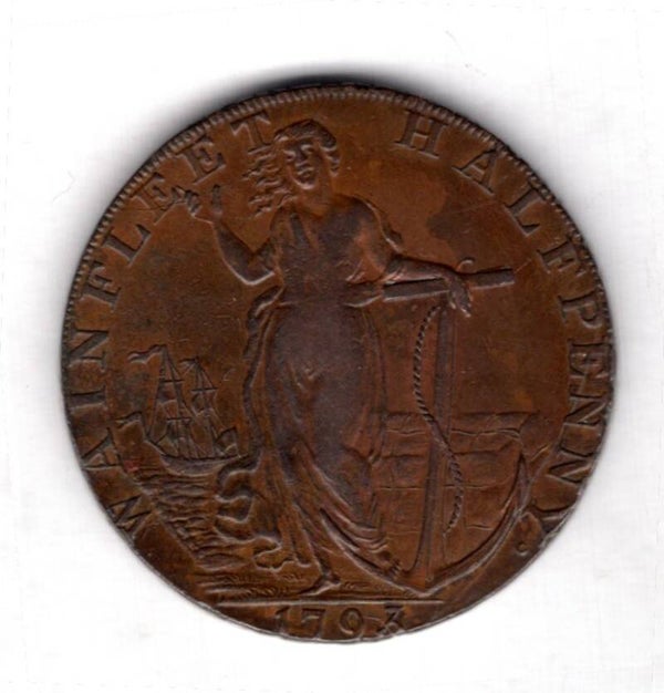 Wainfleet Halfpenny 1793.     dy20787