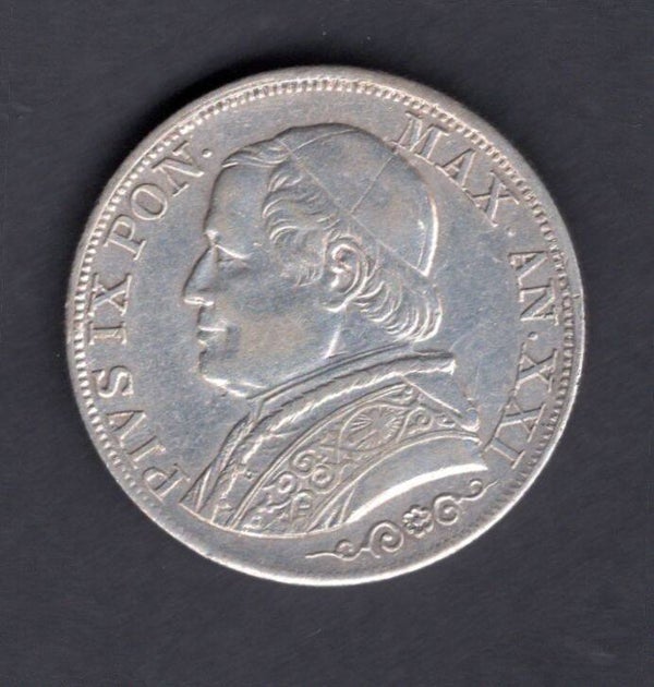 Vatican. One Lira 1867.   dy20795