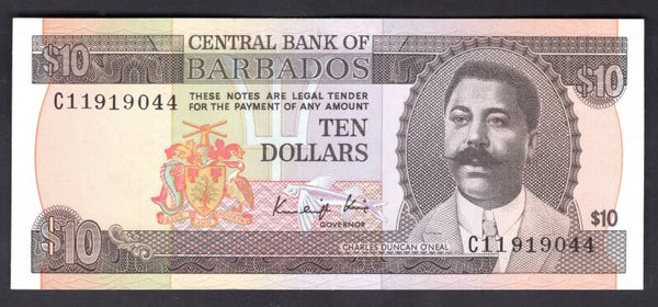 Barbados. Ten Dollars (1986) C11 919044 AU-UNC.   dy20816