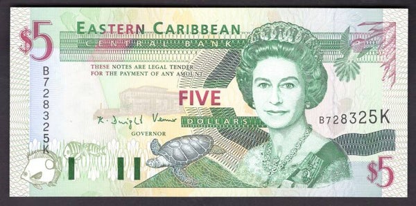 St Kitts. $5 (1994) B728325K UNC.     dy20830