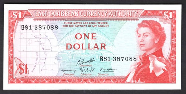 ECCA. $1 (1965) 387088 AU-UNC.     dy20839