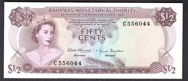 Bahamas. 50 Cents 1968. UNC.   dy20919