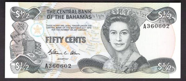 Bahamas. 50 Cents 1974. UNC.  dy20920