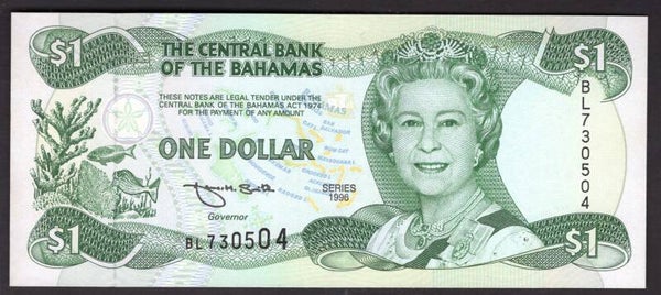 Bahamas. $1 1996 BL730504 AU.   dy20925