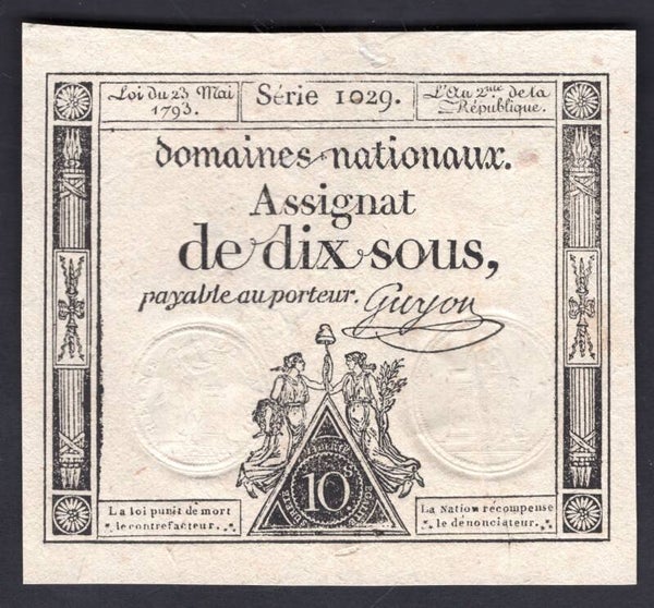 France. 10 Sous wmk; RF, DY20965  GVF     dy20965.