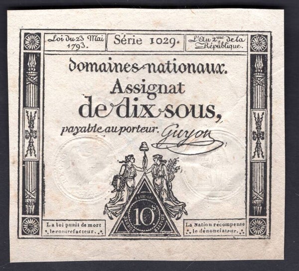 France. 10 Sous, discolouration, DY20967 NVF.     dy20967