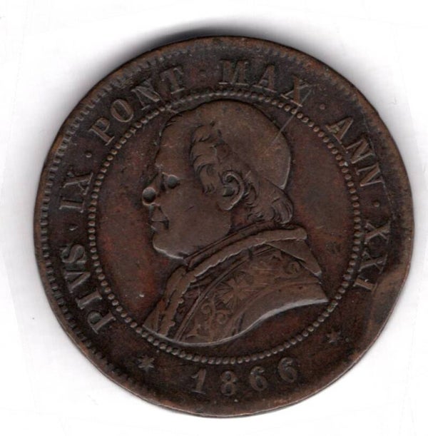 Vatican. Four Soldi 1866.   dy20998