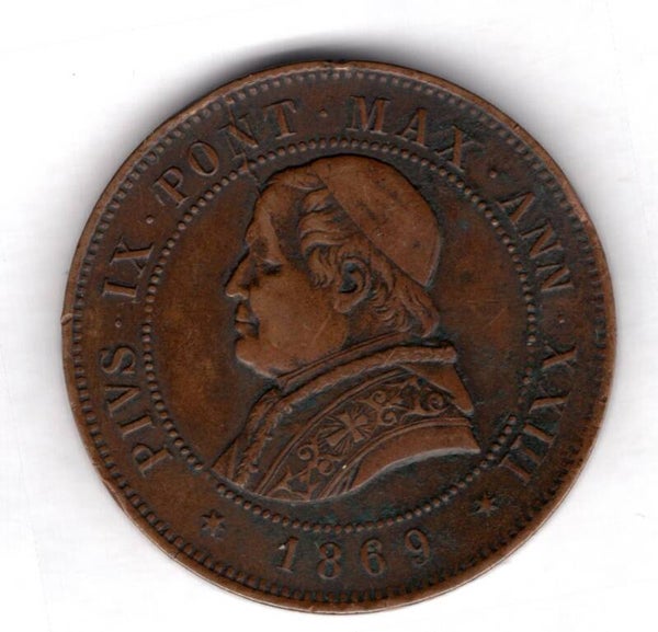 Vatican. Four Soldi 1869.   dy20999