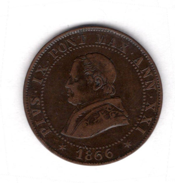 Vatican. Soldo 1866. Small bust.   dy21003