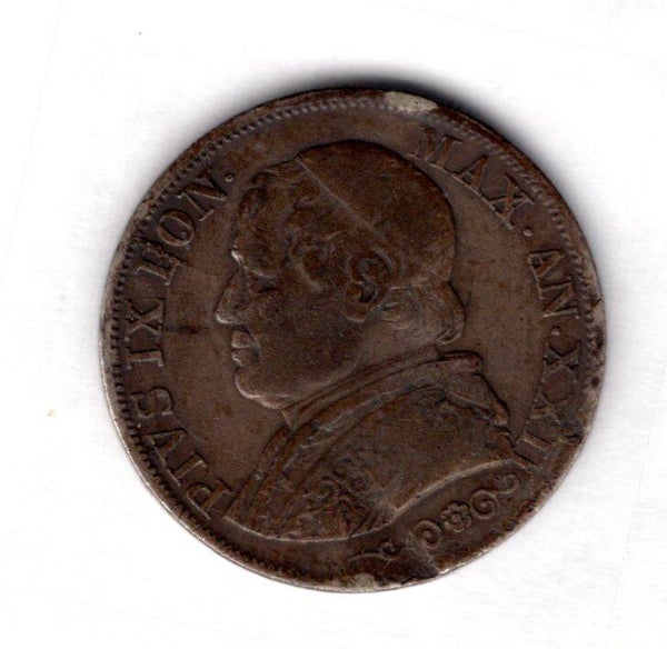 Vatican. One Lira 1868.   dy21006