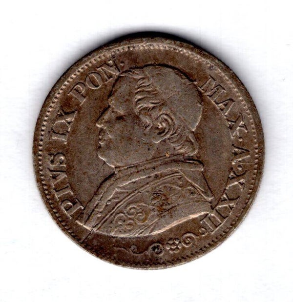 Vatican. Ten Soldi 1868.   dy21012
