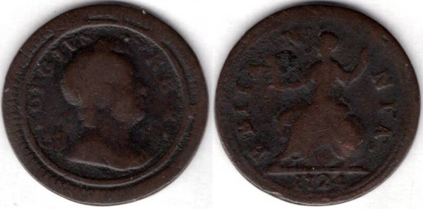 George I. Farthing 1724               dy21044