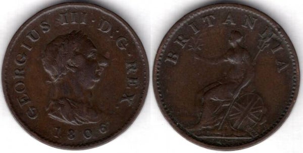 George III. Farthing 1806      dy21047
