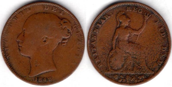Victoria. Farthing 1848     dy21048