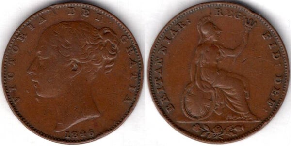 Victoria. Farthing 1846       dy21052