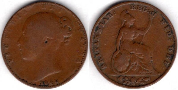 Victoria. Farthing 1840     dy21055