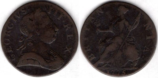 George III. Halfpenny 1775      dy21062