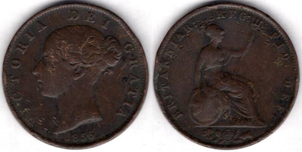 Victoria. Halfpenny 1856       dy21063